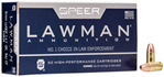 Cci/speer 26737 Speer Ammo 53826 Lawman Clean Fire 9mm Luger 147 gr Total Metal Jacket (TMJ) 50