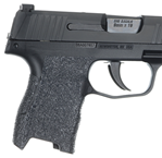 Talon Grips Inc 27190 Talon Grips 001R Adhesive Grip  Textured Black Rubber for Sig Compact P320, P250