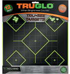 Truglo 2787 TruGlo TG14A12 Tru-See  Self-Adhesive Heavy Paper Universal Black/Green 5-Diamon