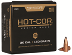 Cci/speer 29065 Speer Bullets 2023 Hot-Cor  30 Cal .308 150 gr Spitzer Soft Point 100 Per Box