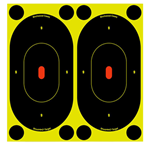 29444 Birchwood Casey 34750 Shoot-N-C  Self-Adhesive Paper Handgun Black/Yellow Silhou