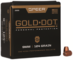 Cci/speer 29657 3998 SPR GOLD DOT .355 124GR HP 100CT