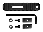Grovtec Usa Inc 30181 Grovtec US Inc GTSW190 1913 Picatinny Rail  AR Platform 3.80" 9 Slot Black Alumi