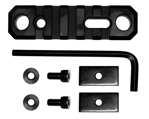 Grovtec Usa Inc 30183 Grovtec US Inc GTSW192 1913 Picatinny Rail  AR Platform 3.10" 5 Slot Black Alumi