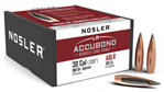 30212 Nosler 58455 AccuBond Long Range 30 Cal .308 168 gr Spitzer Point Boat-Tail 100