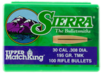 Sierra Bullets 30600 Sierra 7795 Tipped MatchKing  30 Cal .308 155 gr Tipped MatchKing 100 Per Box