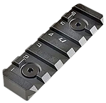 Strike Industri 31241 Strike LINKRS6BK Link Rail Section 6-Slot Black Anodized AR-Platform