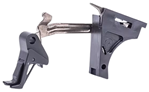 Cmc Triggers Co 31277 CMC Triggers 71501 Drop-In  Flat Trigger with Black Finish for Glock 17 Gen1-3 f