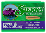 Sierra Bullets 31442 7768 SIERRA TIPPED MK .308 168GR 100CT