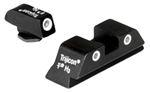 31906 Trijicon GL04 Bright & Tough NS Glock 20/21/29/30/41 F/R Green Tritium w/White