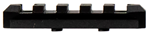 Aim Sports Inc 33037 Aim Sports KMRS1 Rail Section KeyMod Rifle 1913 Picatinny Rail 5 Slot Black Anod