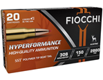 Fiocchi Ammunit 33229 Fiocchi 308HSA Extrema  308 Win 150 gr SST 20 Bx/ 10 Cs