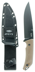 Kabar 33295 Ka-Bar 7503 Jarosz Turok 6.25" Fixed Clip Point Plain Black 1095 Cro-Van Blade B