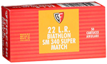 Fiocchi Ammunit 34170 Fiocchi 22SM340 Exacta Super Match 22 LR 40 gr Round Nose (RN) 50 Bx/ 100 Cs