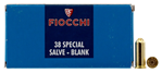 Fiocchi Ammunit 34619 Fiocchi 38BLANK Pistol   38 Rimmed 50 Bx/ 20 Cs