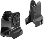 3471 Daniel Defense 1908809116 Rock and Lock Sight Set Fixed Black Hardcoat Anodized