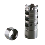 35034 Patriot Ordnance Factory 00308 Triple Port Muzzle Brake Black Nitride Steel with