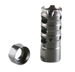 35035 Patriot Ordnance Factory 00309 Triple Port Muzzle Brake Black Nitride Steel with