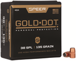 Cci/speer 35521 4014 SPR GOLD DOT .357 135GR HP SB 100CT