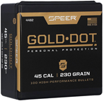 Cci/speer 35549 4482 SPR GOLD DOT .451 230GR HP SB 100CT