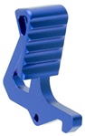 Strike Industri 35572 Strike ARLATCHBLU Charging Handle Extended Latch Blue Anodized Aluminum AR-Platf