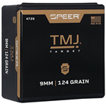 Cci/speer 36124 Speer 4726 TMJ Value Pack 9mm .355 124 gr Total Metal Jacket (TMJ) 600 Per Box