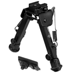 Lake City 37240 UTG TL-BP98Q Super Duty Bipod with QD Lever Mount Black Metal 6-8.5"