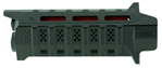 Strike Industri 37730 Strike SIVIPERHGCBK Viper AR Rifle Handguard Polymer Black, Red Inserts