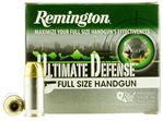 3795 Remington Ammunition 28971 Ultimate Defense  45 ACP 185 gr Brass Jacket Hollow P