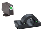 Ameriglo 38437 AmeriGlo GL125 Ghost Ring Night Sight Set Tritium Green with White Outline Front