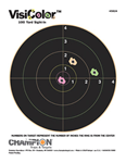 Champion Traps 38777 Champion Targets 45824 VisiColor Interactive Paper Target 8" Bullseye 10 Pack