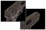 39358 Truglo TG231G1 Tritium Pistol Night For Glock 9mm/40 Green Front/Rear