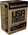 Winchester Ammu 394 Winchester Ammo WIN9S USA Forged  9mm Luger 115 gr Full Metal Jacket (FMJ) Steel