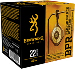 Browning Ammuni  Browning Ammo B194122400 BPR  22 LR 40 gr Lead Round Nose (LRN) 400 Bx/ 4 Cs