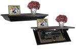 Ps Products 41284 PSP CC24E Concealment Shelf Gun Safe Magnetic Latch Key Wood Brown