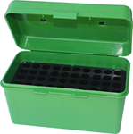 Mtm Molded Prod 42374 MTM Case-Gard H50-RM-10 Deluxe H-50 Multi-Caliber Rifle Green Polypropylene 50rd