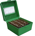 Mtm Molded Prod 42380 MTM Case-Gard R-100-10 Deluxe R-100 Multi-Caliber Rifle Green Polypropylene 100r