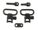 Michaels Of Ore 44144 Uncle Mikes 14612 Quick Detach Sling Swivels 1"  Black Steel Ruger