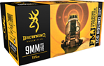 Browning Ammuni 44526 Browning Ammo B191800094 Training & Practice  9mm Luger 115 GR Full Metal Jacket