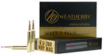4544 Weatherby B653130SCO Select Plus  6.5x300 Wthby Mag 130 gr Scirocco 20 Bx/ 10 Cs