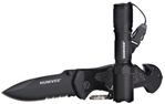 Camp Co 4556 Humvee Adventure Gear HMVKCER1 Rescue Knife/Flashlight Combo 3.25" Folding Spear