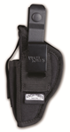 Uncle Mike's 45658 Uncle Mikes 70020 Sidekick Hip Holster with Belt Clip Nylon Black 4" Barrel Medi