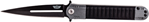 Camp Co 4604 Uzi Accessories UZKFDR009 Covert  3.50" Folding Spear Point Plain Black Stainles
