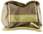 Altus Brands 4620 BenchMaster BMALBBME American Bison Rifle Rest Front Bag Unfilled Tan Leather 6.