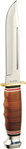 Kabar 46393 Ka-Bar 1235 Marine Hunter  5.88" Fixed Clip Point Plain 4116 Stainless Steel Bla