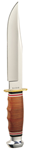 Kabar 46396 Ka-Bar 1236 Bowie  6.94" Fixed Clip Point Plain 4116 Stainless Steel Blade Stack