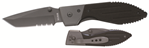 Kabar 46512 Ka-Bar 3075 Warthog  3" Folding Tanto Part Serrated 420HC SS Blade Black G10 Han