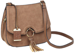 Bulldog Cases 46587 BDP-034 BULLDOG CROSS BODY PURSE CAMEL SUEDE