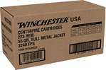 Winchester Ammu 46630 Winchester Ammo W2231000 USA  223 Rem 55 gr Full Metal Jacket (FMJ) 1000 Bx