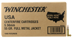 Winchester Ammu 46632 Winchester Ammo WM1931000 USA  5.56x45mm NATO 55 gr Full Metal Jacket (FMJ) 1000